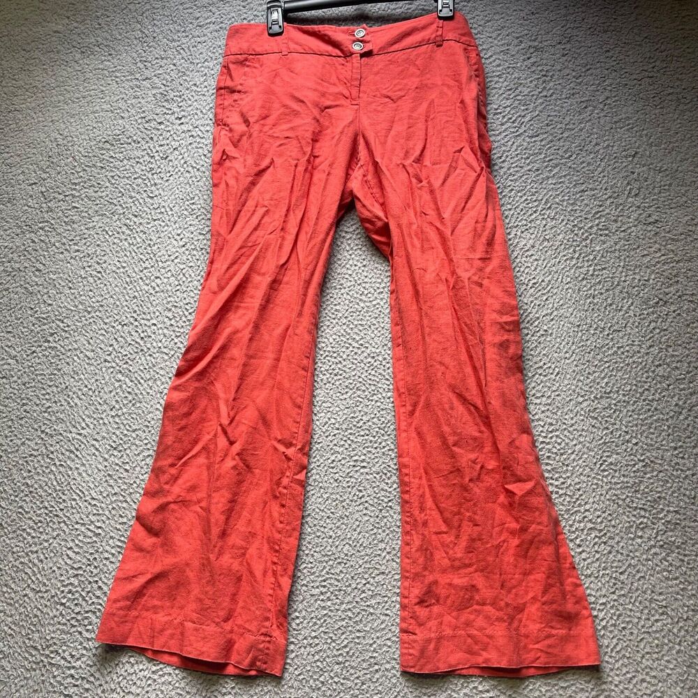 Outback Red Women's Boot Cut Pants in Coral Red